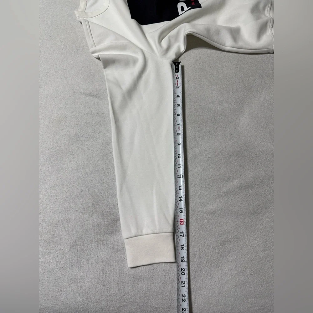 Polo Ralph Lauren Spell‎ Out Print Pullover White Sweater Men's Small